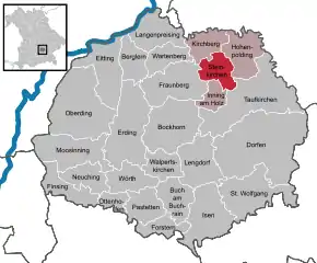 Poziția localității Steinkirchen