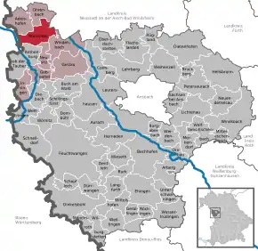 Poziția localității Steinsfeld