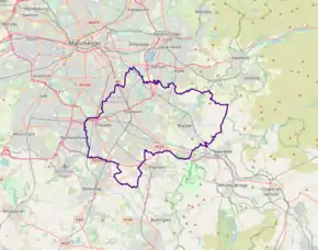 Poziția localității Borough of Stockport