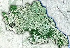 Amplasarea în cadrul județului