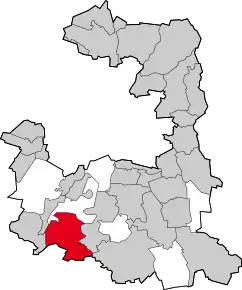 Poziția comunei Straßlach-Dingharting pe harta districtului München