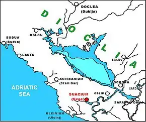 Poziția localității Šas