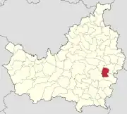 Localizarea comunei în județul Cluj