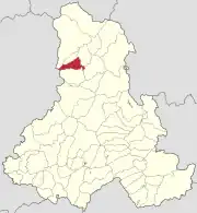 Localizare în cadrul județului