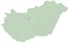 Poziția localității Érd