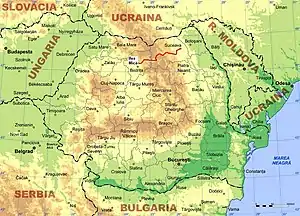 Hartă cu Calea ferată Suceava–Vama–Floreni–Ilva Mică