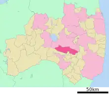 Poziția localității Sukagawa