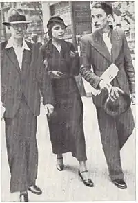 Octav Șuluțiu, Coca Farago și Eugen Jebeleanu, București, 20 mai 1935