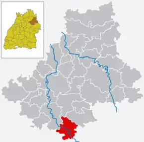 Poziția  Sulzbach-Laufen pe harta districtului Schwäbisch Hall
