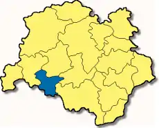 Poziția Sulzemoos pe harta districtului Dachau