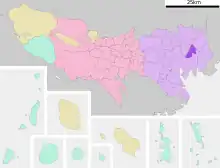 Poziția localității Sumida