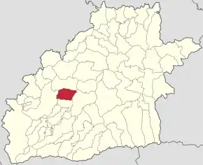 Localizare în cadrul județului