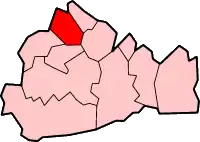 Poziția localității Runnymede