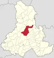 Localizare în cadrul județului