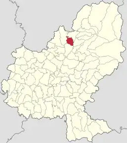 Localizare în cadrul județului