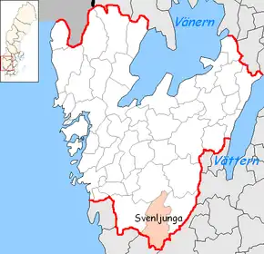 Localizarea comunei în cadrul comitatului