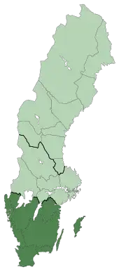 Poziția localității Götaland