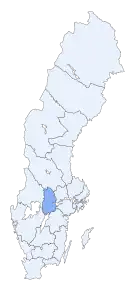 Poziția regiunii Örebro län