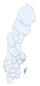 Poziția regiunii Gotlands län