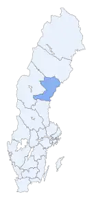 Poziția regiunii Västernorrlands län