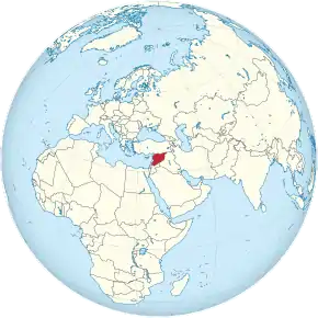 Localizarea Siriei