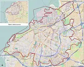 Poziția localității Malmö