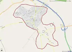 Tätorten Tanumshedes gränser 1990