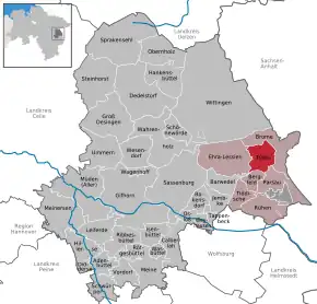 Poziția localității Tülau