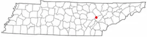 Poziția localității Rockwood, Tennessee