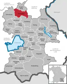 Poziția localității Tacherting