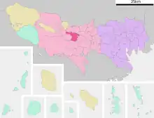 Poziția localității Tachikawa