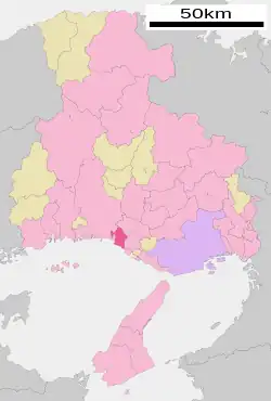 Poziția localității Takasago