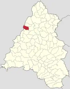 Localizare în cadrul județului