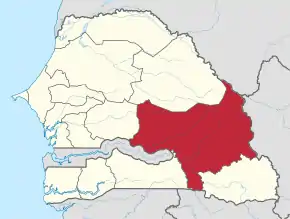 Poziția localității Tambacounda