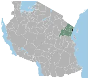 Poziția localității Tanga