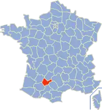Poziția regiunii Tarn-et-Garonne