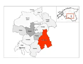 Poziția localității Tarvastu