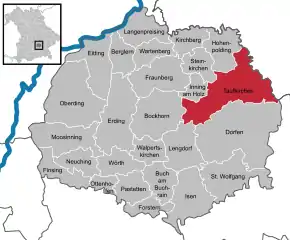 Poziția localității Taufkirchen (Vils)