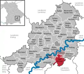 Poziția localității Taufkirchen