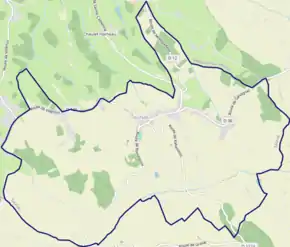 Poziția localității Tauriac