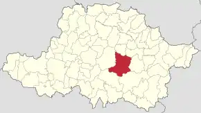 Localizare în cadrul județului