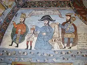 Timpanul de vest al naosului (detaliu)