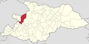 Poziția localității Tăuții-Măgherăuș