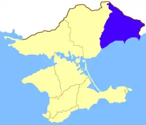 Poziția localității Ținutul Berdiansk