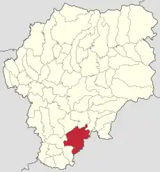 Localizare în cadrul județului