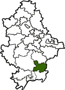 Poziția localității Raionul Boikivske