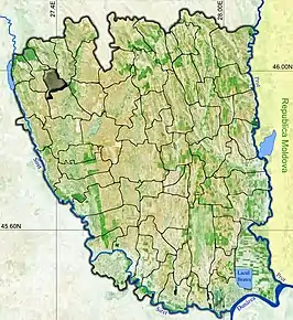 Amplasarea în cadrul județului



		
Localizarea comunei pe harta României