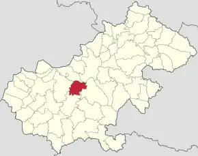 Localizare în cadrul județului