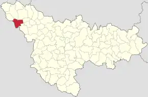 Poziția localității Nerău