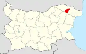 Poziția localității Tervel